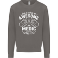 This Is What an Awesome Medic Looks Like Mens Sweatshirt Jumper Charcoal