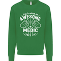 This Is What an Awesome Medic Looks Like Mens Sweatshirt Jumper Irish Green