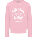 This Is What an Awesome Medic Looks Like Mens Sweatshirt Jumper Light Pink