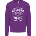 This Is What an Awesome Medic Looks Like Mens Sweatshirt Jumper Purple
