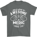 This Is What an Awesome Medic Looks Like Mens T-Shirt Cotton Gildan Charcoal