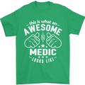 This Is What an Awesome Medic Looks Like Mens T-Shirt Cotton Gildan Irish Green