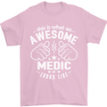 This Is What an Awesome Medic Looks Like Mens T-Shirt Cotton Gildan Light Pink