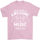 This Is What an Awesome Medic Looks Like Mens T-Shirt Cotton Gildan Light Pink