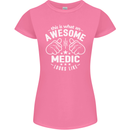 This Is What an Awesome Medic Looks Like Womens Petite Cut T-Shirt Azalea