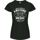 This Is What an Awesome Medic Looks Like Womens Petite Cut T-Shirt Black