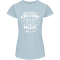 This Is What an Awesome Medic Looks Like Womens Petite Cut T-Shirt Light Blue