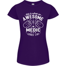 This Is What an Awesome Medic Looks Like Womens Petite Cut T-Shirt Purple