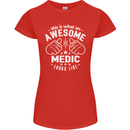 This Is What an Awesome Medic Looks Like Womens Petite Cut T-Shirt Red