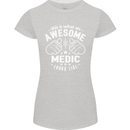 This Is What an Awesome Medic Looks Like Womens Petite Cut T-Shirt Sports Grey