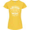 This Is What an Awesome Medic Looks Like Womens Petite Cut T-Shirt Yellow