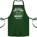 This Is What an Awesome Midwife Looks Like Cotton Apron 100% Organic Forest Green