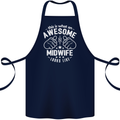 This Is What an Awesome Midwife Looks Like Cotton Apron 100% Organic Navy Blue