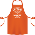 This Is What an Awesome Midwife Looks Like Cotton Apron 100% Organic Orange