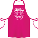 This Is What an Awesome Midwife Looks Like Cotton Apron 100% Organic Pink