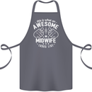 This Is What an Awesome Midwife Looks Like Cotton Apron 100% Organic Steel