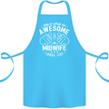 This Is What an Awesome Midwife Looks Like Cotton Apron 100% Organic Turquoise