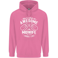 This Is What an Awesome Midwife Looks Like Mens 80% Cotton Hoodie Azelea