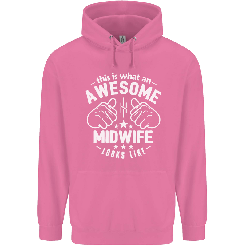 This Is What an Awesome Midwife Looks Like Mens 80% Cotton Hoodie Azelea