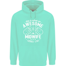 This Is What an Awesome Midwife Looks Like Mens 80% Cotton Hoodie Peppermint