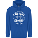 This Is What an Awesome Midwife Looks Like Mens 80% Cotton Hoodie Royal Blue