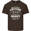 This Is What an Awesome Midwife Looks Like Mens Cotton T-Shirt Tee Top Dark Chocolate