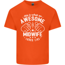 This Is What an Awesome Midwife Looks Like Mens Cotton T-Shirt Tee Top Orange