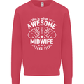 This Is What an Awesome Midwife Looks Like Mens Sweatshirt Jumper Heliconia