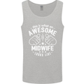 This Is What an Awesome Midwife Looks Like Mens Vest Tank Top Sports Grey