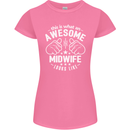 This Is What an Awesome Midwife Looks Like Womens Petite Cut T-Shirt Azalea