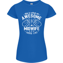 This Is What an Awesome Midwife Looks Like Womens Petite Cut T-Shirt Royal Blue