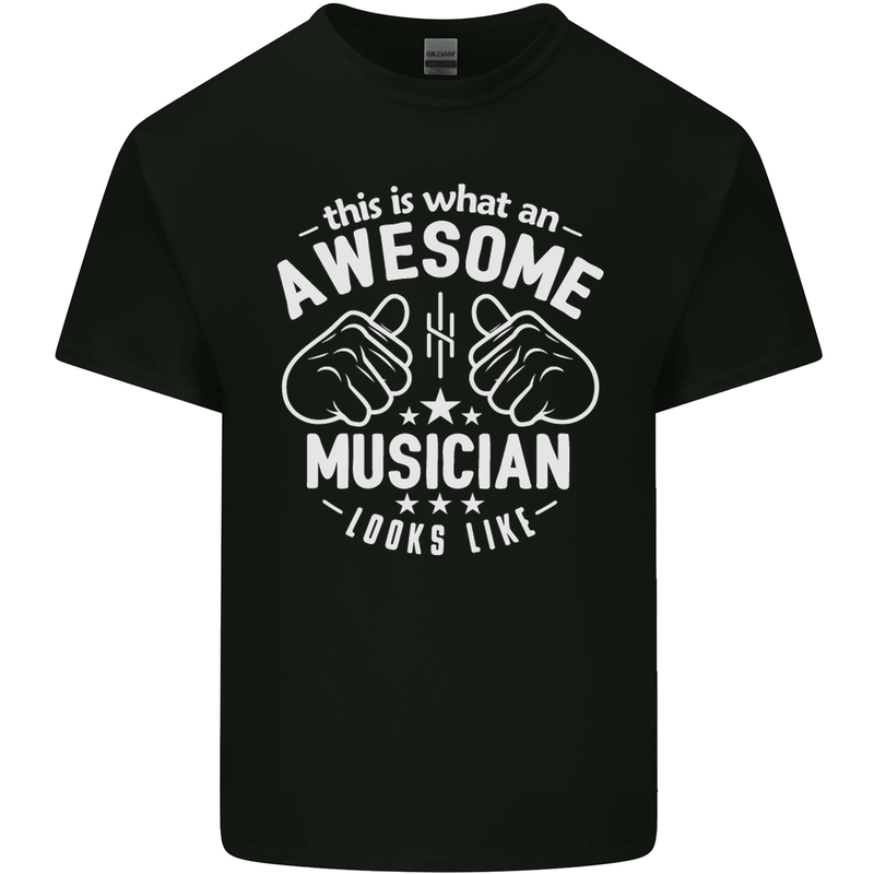 This Is What an Awesome Musician Looks Like Mens Cotton T-Shirt Tee Top Black