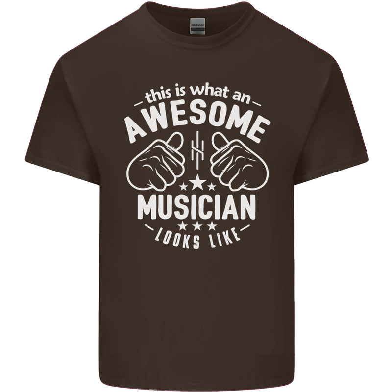 This Is What an Awesome Musician Looks Like Mens Cotton T-Shirt Tee Top Dark Chocolate