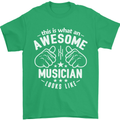 This Is What an Awesome Musician Looks Like Mens T-Shirt Cotton Gildan Irish Green