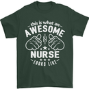 This Is What an Awesome Nurse Looks Like Mens T-Shirt Cotton Gildan Forest Green