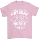 This Is What an Awesome Nurse Looks Like Mens T-Shirt Cotton Gildan Light Pink