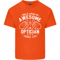 This Is What an Awesome Optician Looks Like Mens Cotton T-Shirt Tee Top Orange