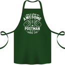 This Is What an Awesome Postman Looks Like Cotton Apron 100% Organic Forest Green