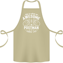 This Is What an Awesome Postman Looks Like Cotton Apron 100% Organic Khaki