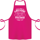This Is What an Awesome Postman Looks Like Cotton Apron 100% Organic Pink