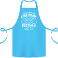 This Is What an Awesome Postman Looks Like Cotton Apron 100% Organic Turquoise