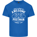 This Is What an Awesome Postman Looks Like Mens Cotton T-Shirt Tee Top Royal Blue