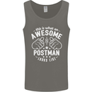 This Is What an Awesome Postman Looks Like Mens Vest Tank Top Charcoal