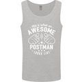 This Is What an Awesome Postman Looks Like Mens Vest Tank Top Sports Grey