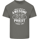 This Is What an Awesome Priest Looks Like Mens Cotton T-Shirt Tee Top Charcoal