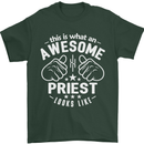 This Is What an Awesome Priest Looks Like Mens T-Shirt Cotton Gildan Forest Green