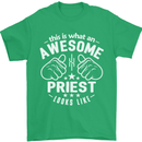 This Is What an Awesome Priest Looks Like Mens T-Shirt Cotton Gildan Irish Green