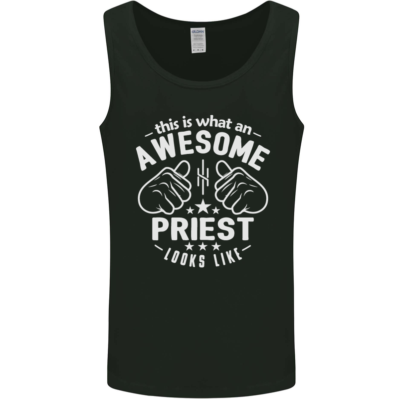 This Is What an Awesome Priest Looks Like Mens Vest Tank Top Black