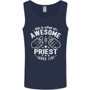 This Is What an Awesome Priest Looks Like Mens Vest Tank Top Navy Blue