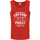 This Is What an Awesome Priest Looks Like Mens Vest Tank Top Red